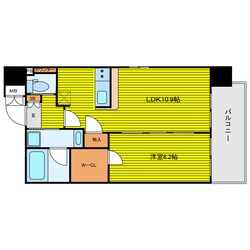 クリスタルグランツ谷町の物件間取画像